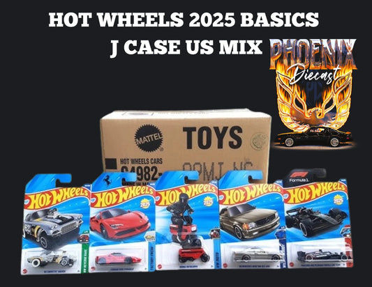 Hot Wheels 2025 Basics J Case US Mix