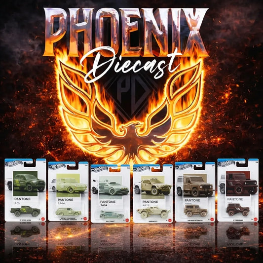 Hot Wheels 2026 Silver Series Pantone Set of 6 Mix B