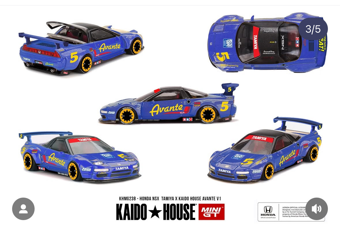 Kaido House MINI GT KHMG238 Honda NSX Tamiya x Kaido House Avante V1