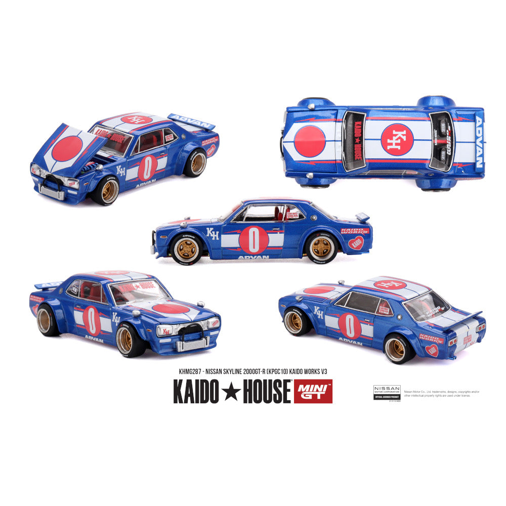 Kaido House MINI GT KHMG287 Nissan Skyline 2000GT-R (KPGC10) Kaido Works V3