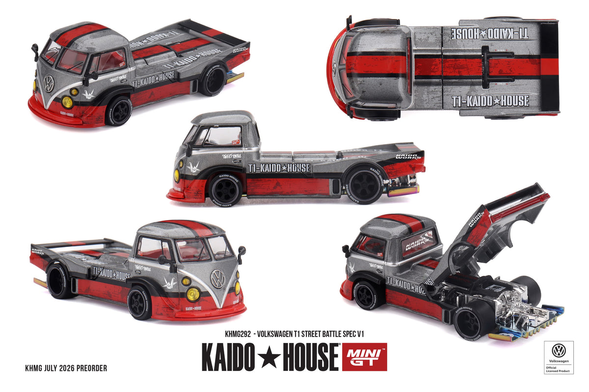 Kaido House MINI GT KHMG292 Volkswagen T1 Street Battle Spec V1