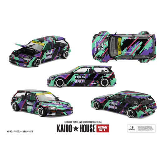 Kaido House MINI GT KHMG303 Honda Civic (EF) Kaido Works® HKS