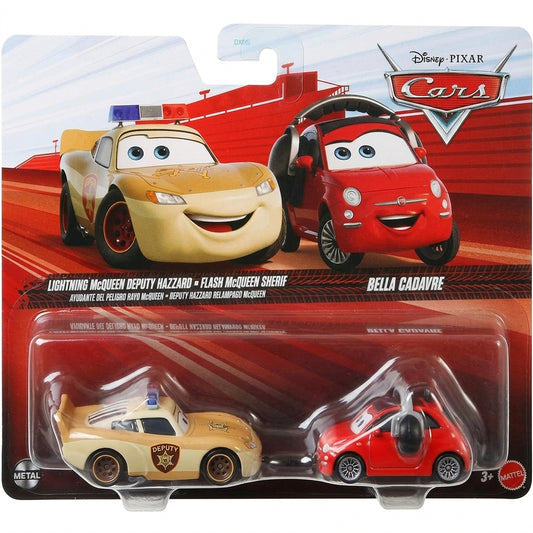 Disney Pixar Cars Lightning McQueen Deputy Hazzard & Bella Cadavre 2 Pack 20th