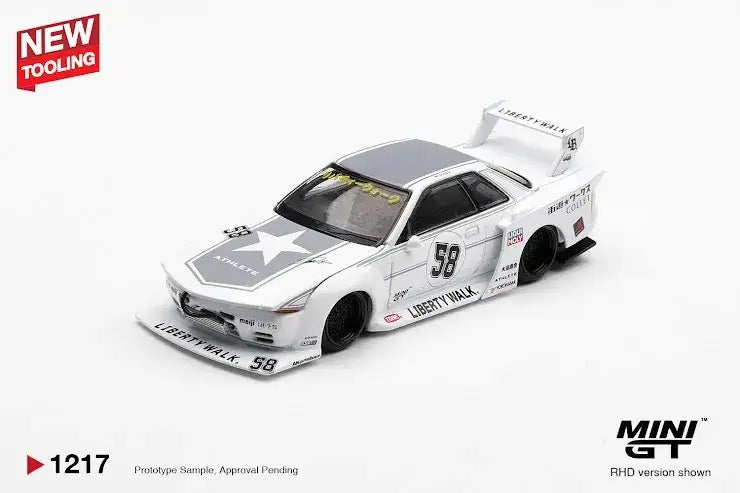 Mini GT #1217 LBWK Nissan Skyline GT-R (R32) Kaido Works TAG 2025