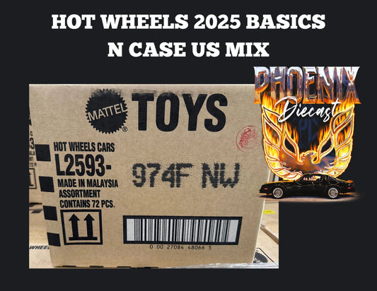 Hot Wheels 2025 Basics N Case US Mix
