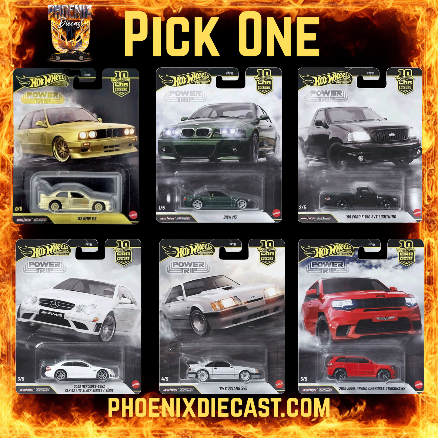 Hot Wheels Premium – Power Trip | Take Your Pick