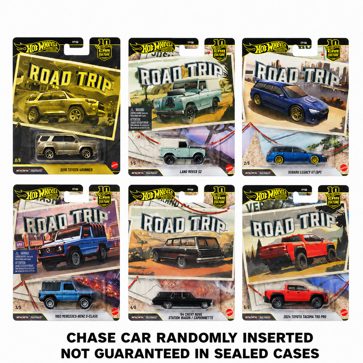 2026 Hot Wheels Premium Road Trip Set Of 5 FPY86-961V