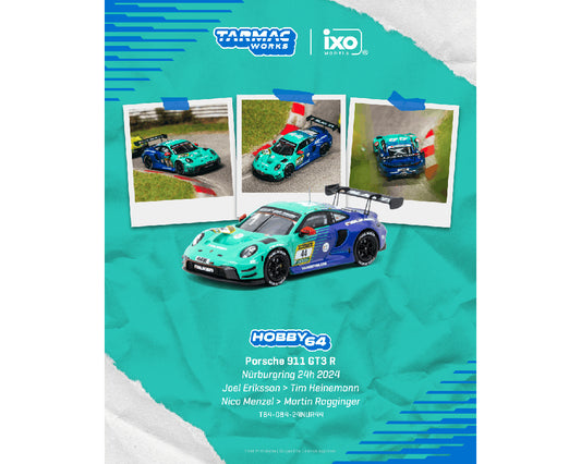 Tarmac Works Porsche 911 GT3 R Nürburgring 24h 2024 #44 1:64 scale