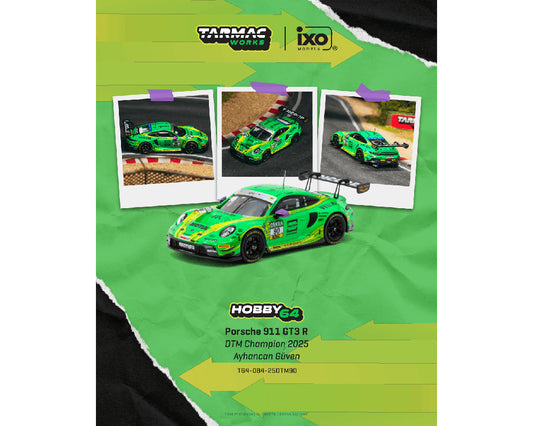 Tarmac Works Porsche 911 GT3 R DTM Champion 2025 #90 Ayhancan Güven 1:64 scale