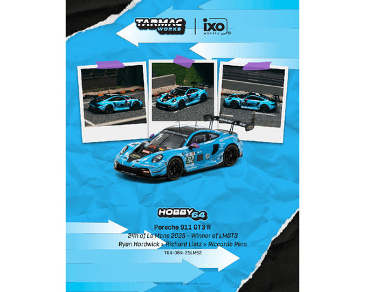 Tarmac Works Porsche 911 GT3 R Le Mans 2025 LMGT3 Winner #92 1:64 – T64-084-25LM92