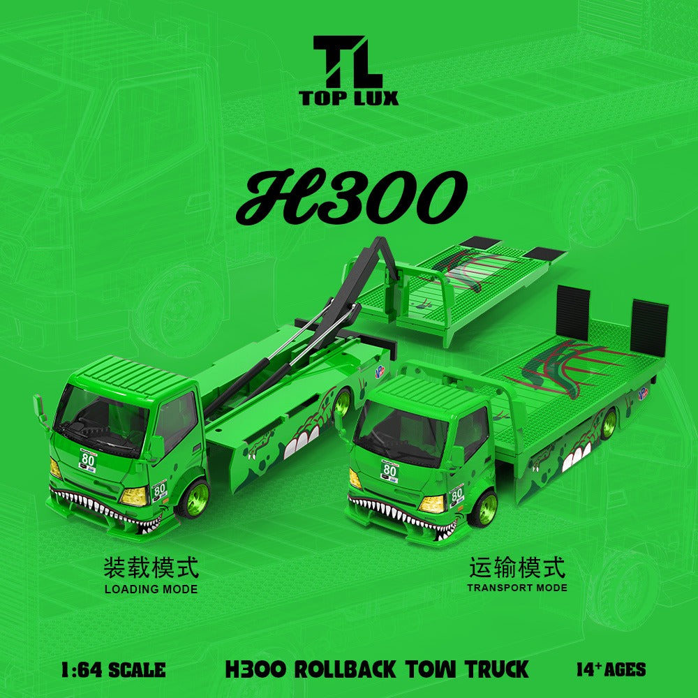 Top Lux SR H300 Flatbed Tyrannosaurus Set – Green Tyrannosaurus set