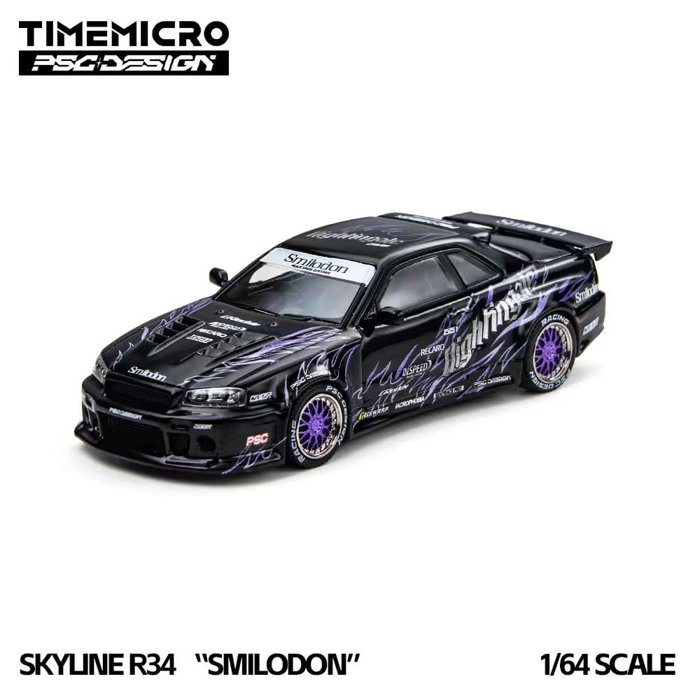 Time Micro x PSC Design Nissan Skyline R34 Smilodon — Black