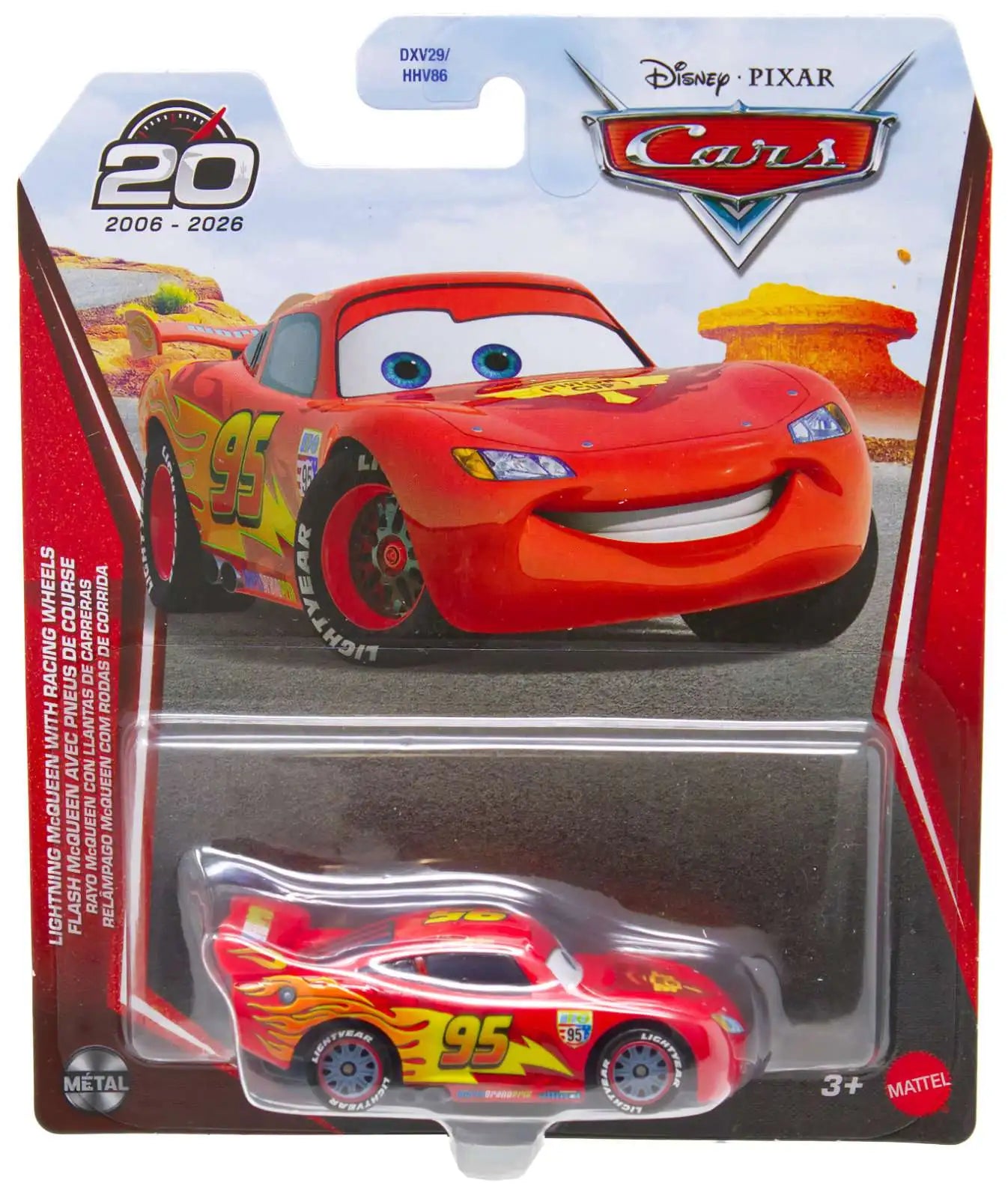 Disney Pixar's Cars - 20th Anniversary - Lightning McQueen with Racing Wheels