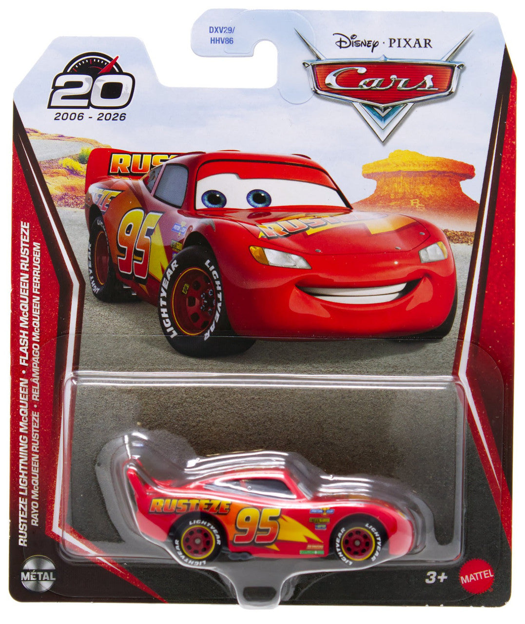 Disney Pixar's Cars - 20th Anniversary - Rusteze Lightning McQueen