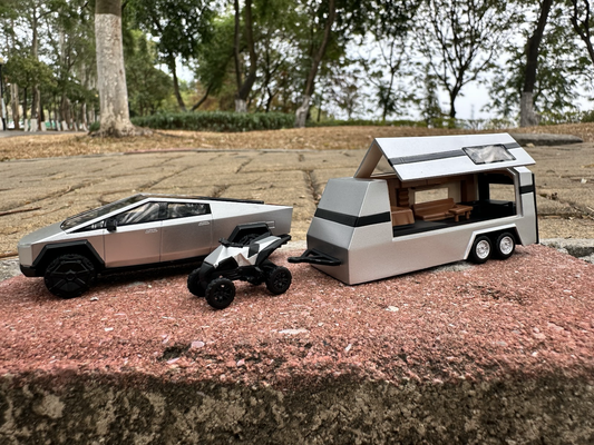 Tesla Pickup Metal Steel Silver