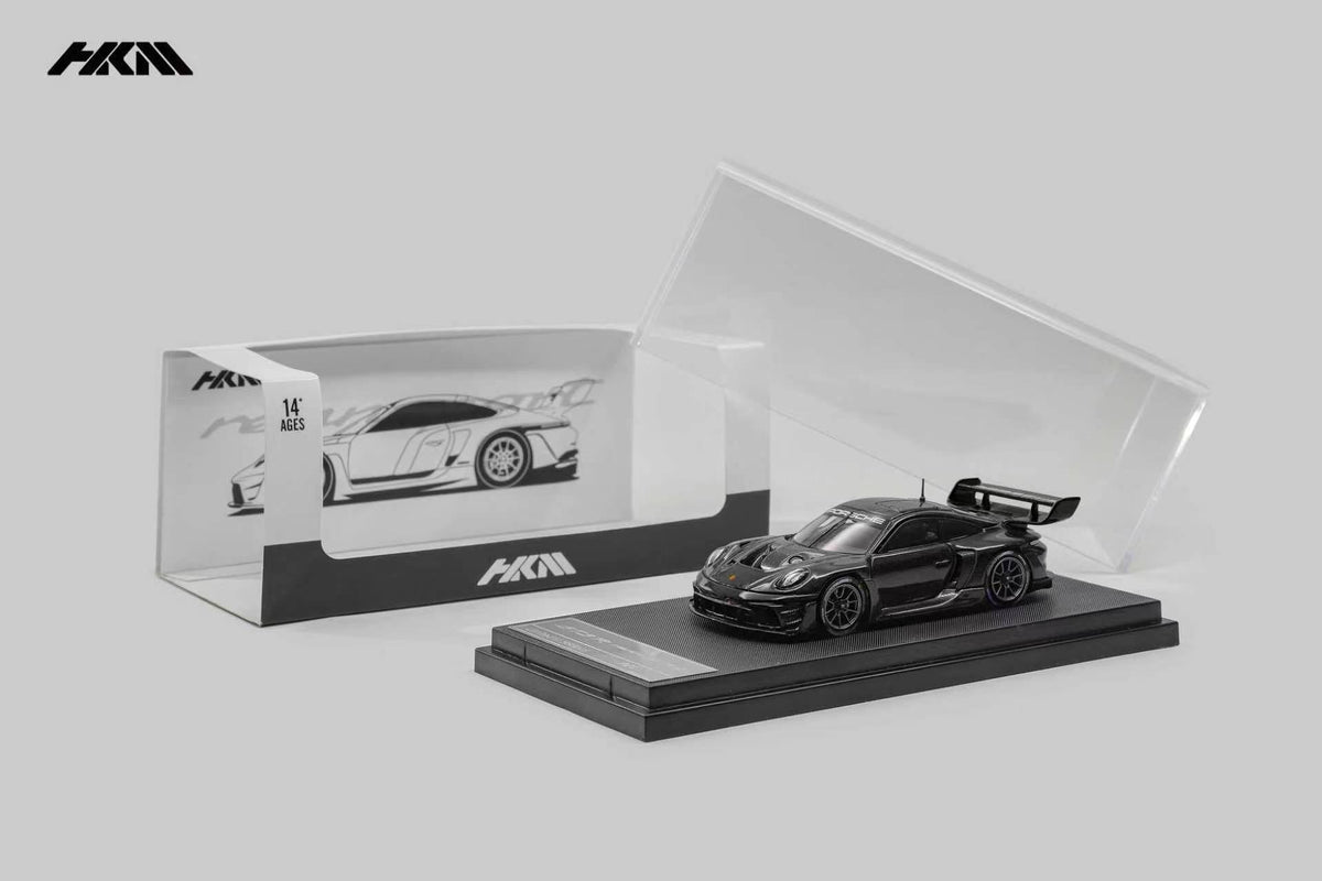 HKM Porsche 911 (992) GT3 R Rennsport in Gloss Black — packaging view