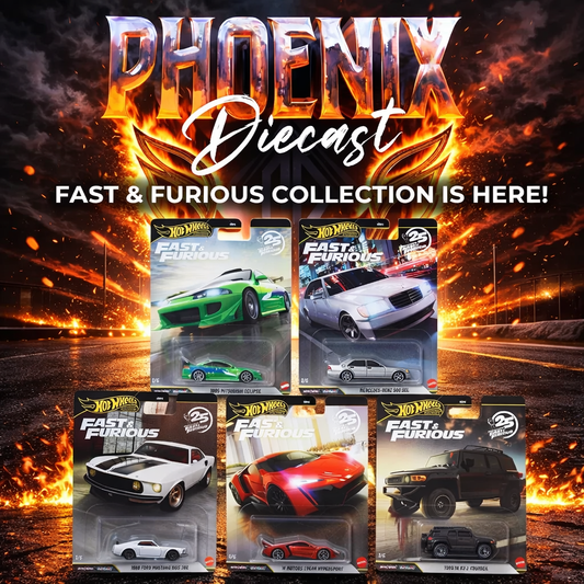 Hot Wheels Fast and Furious 25th Anniversary Mix N Set of 5