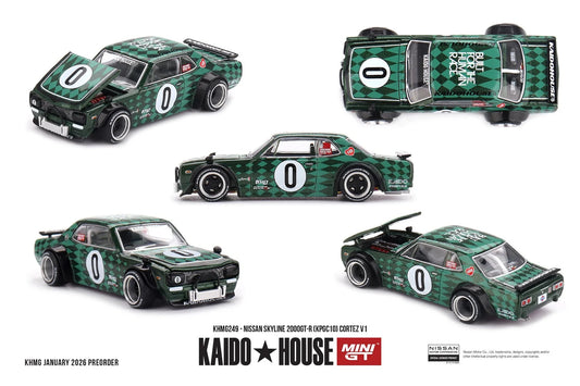 Kaido House x MINI GT Nissan Skyline 2000GT-R (KPGC10) Cortez V1 — KHMG249