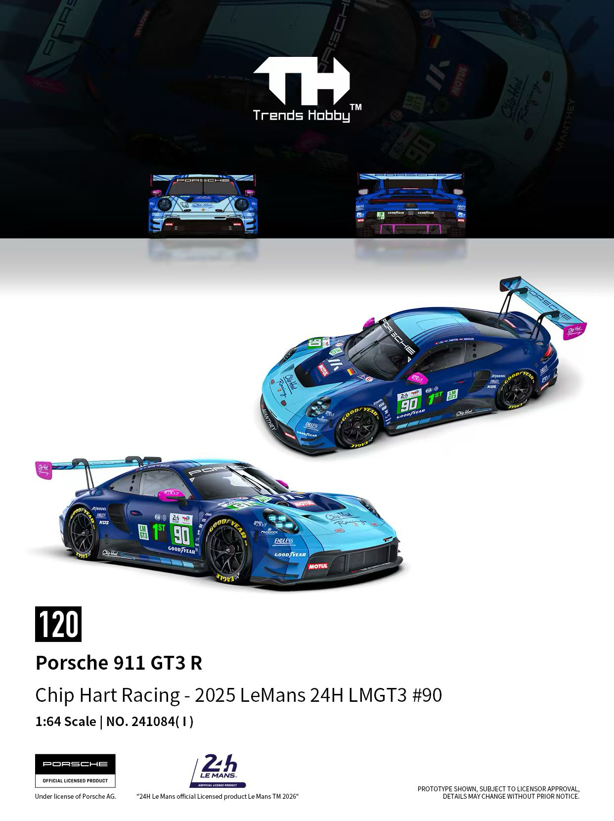 Porsche 911 GT3 R - 2025 LeMans 24H LMGT3